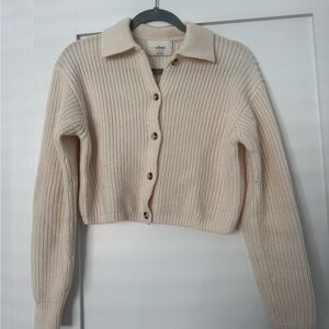 Wilfred Beige Knit Cardigan